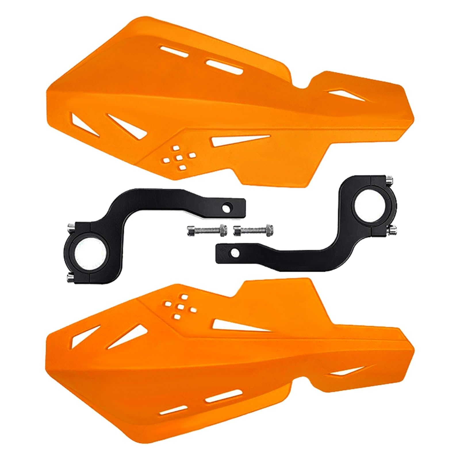 Motorrad Handschutz Universeller Motorrad-Dirt-Bike-Lenker 7/8 Zoll 22 Mm Und 1 1/8 Zoll 28 Mm Griff Handschutz Handschutz Handschützer(1 Pair Orange) von VBVGMZAS