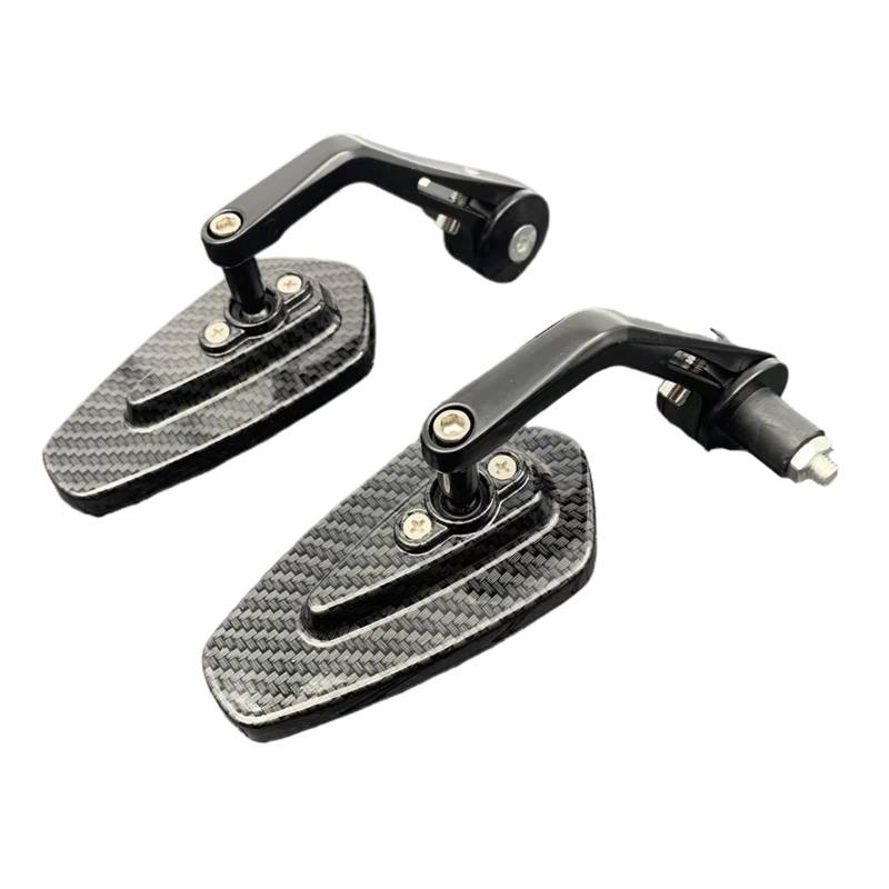 Rückseitenspiegel Für CB1000R Für CB650 Für CB500F Motorrad 7/8'' 22mm Bar End Spiegel Carbon Rückspiegel Motorrad Rückspiegel von VBVGMZAS