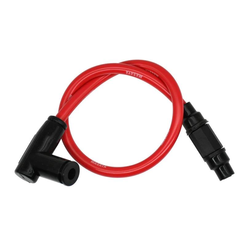 Zündspule Für Kawasaki Motorrad Silikonkautschuk Zündspule Zündkerze Iridium Stromkabel Encendido Motocicleta(Red) von VBVGMZAS