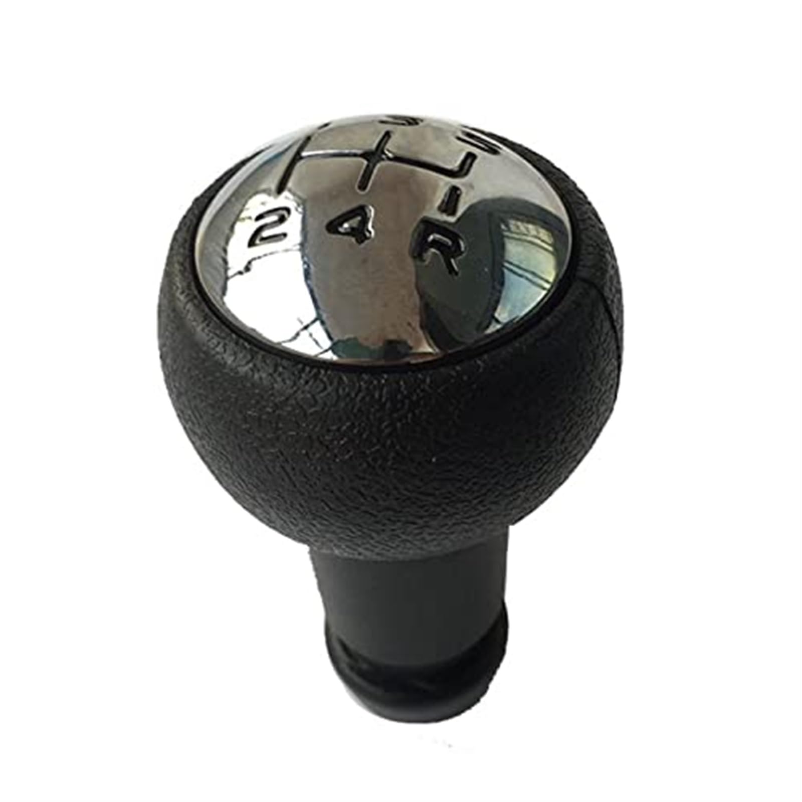 Auto SchaltknüPpel Für C2 C4 für Picasso Chrom und Leder Auto Shift Schaltknauf Hebel Gaitor Kofferraumabdeckung(‎5 Speed Black Knob) von VBVRHAAMZ