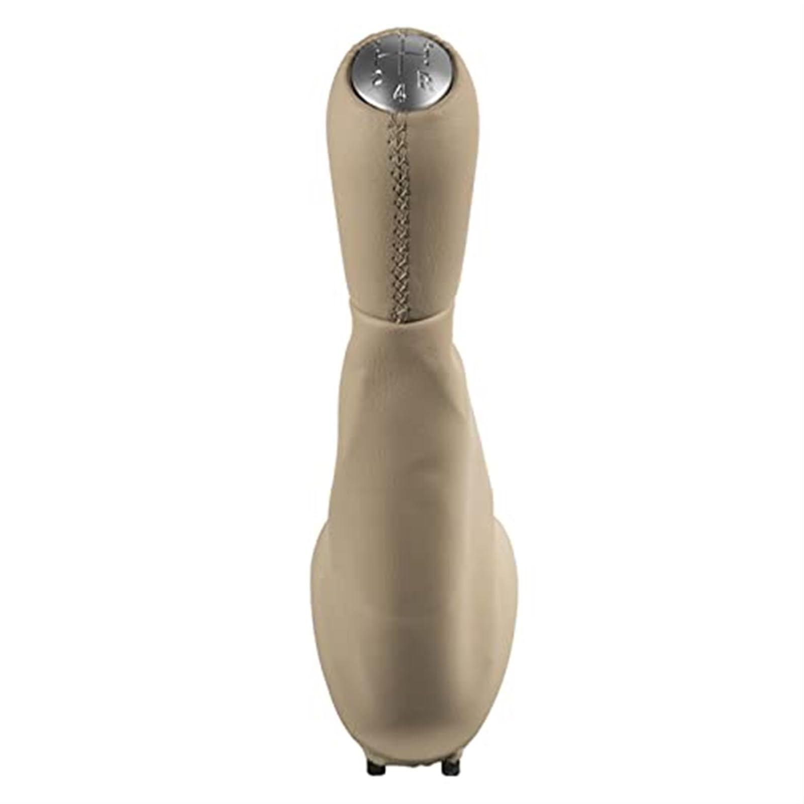 Auto SchaltknüPpel Für Clio 2 Für Megane 2 Für Kangoo Auto Schaltknauf Kopf 5 Geschwindigkeit Auto Leder Schaltknauf Hebel Shifter Boot Abdeckung Fall(Matte Beige7) von VBVRHAAMZ