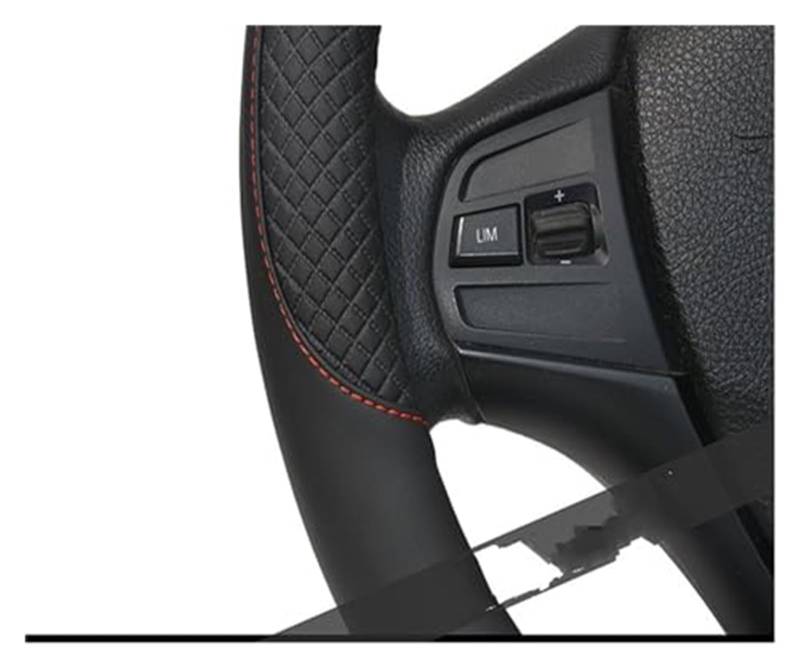 Für FIAT Für Ducato Auto Lenkrad Abdeckung PU Leder Auto Zubehör Lenkrad Trim Abdeckung Lenkrad Schutz LenkradbezüGe(Black) von VBVRHAAMZ