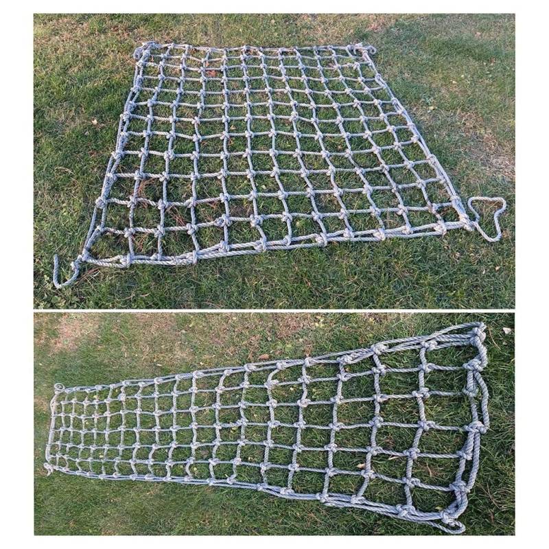 Cargo Kletternetz Outdoor Baumhaus Nylon LKW Anhänger Netze Spielplatz Heavy Duty Schaukeln Netz Sicherheitsnetz Cargo Net Kind Spielplatz Kletternetz Durchmesser 6 mm (Größe: 1 x 8 m) (Eine Farbe 2 von VCGIIEEWGHJDEW