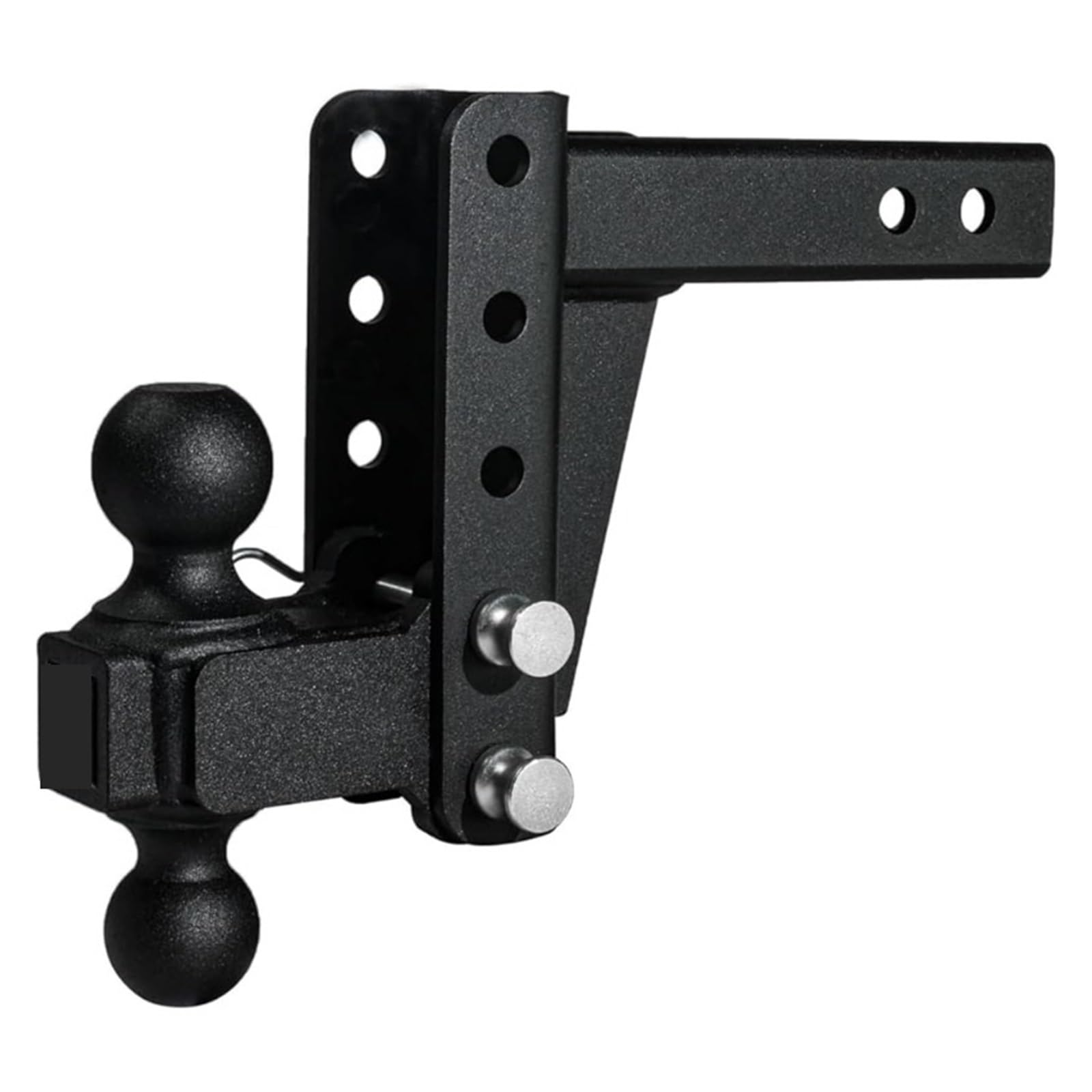 Anhängerkupplungen und Zubehör, 2.0" Adjustable Medium Duty (14,000lb Rating) 4" Drop/Rise Trailer Hitch with 2" and 2 5/16" Dual Ball Für Wohnmobile, SUVs, Geländefahrzeuge und LKWs von VCHICS