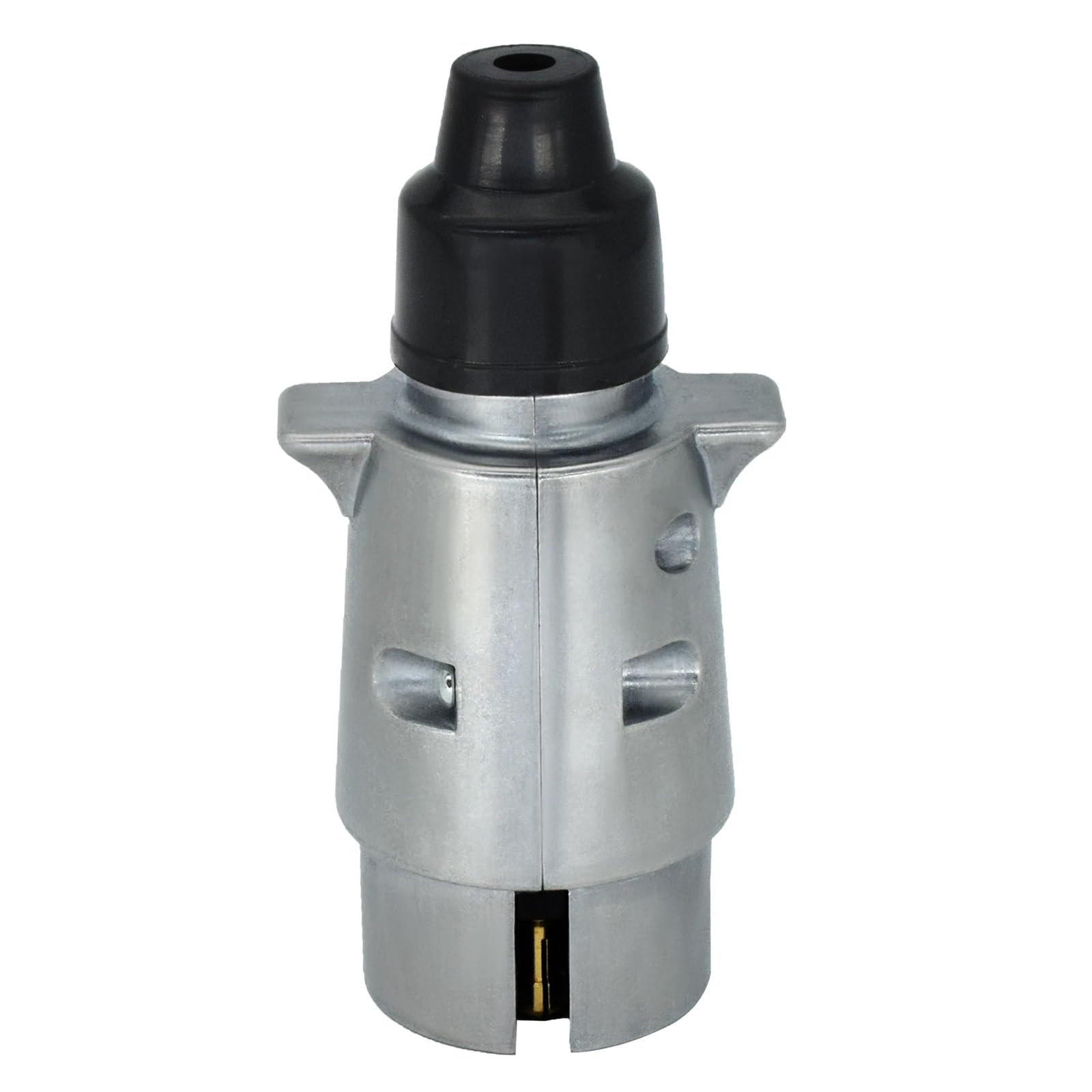 Anhängerkupplungen und Zubehör, 7 Pin Anhänger Automobil Aluminiumlegierung Stecker 12 V LKW Abschleppen Elektrik Stecker Verkabelung Stecker Adapter Für Wohnmobile, SUVs, Geländefahrzeuge und LKWs von VCHICS