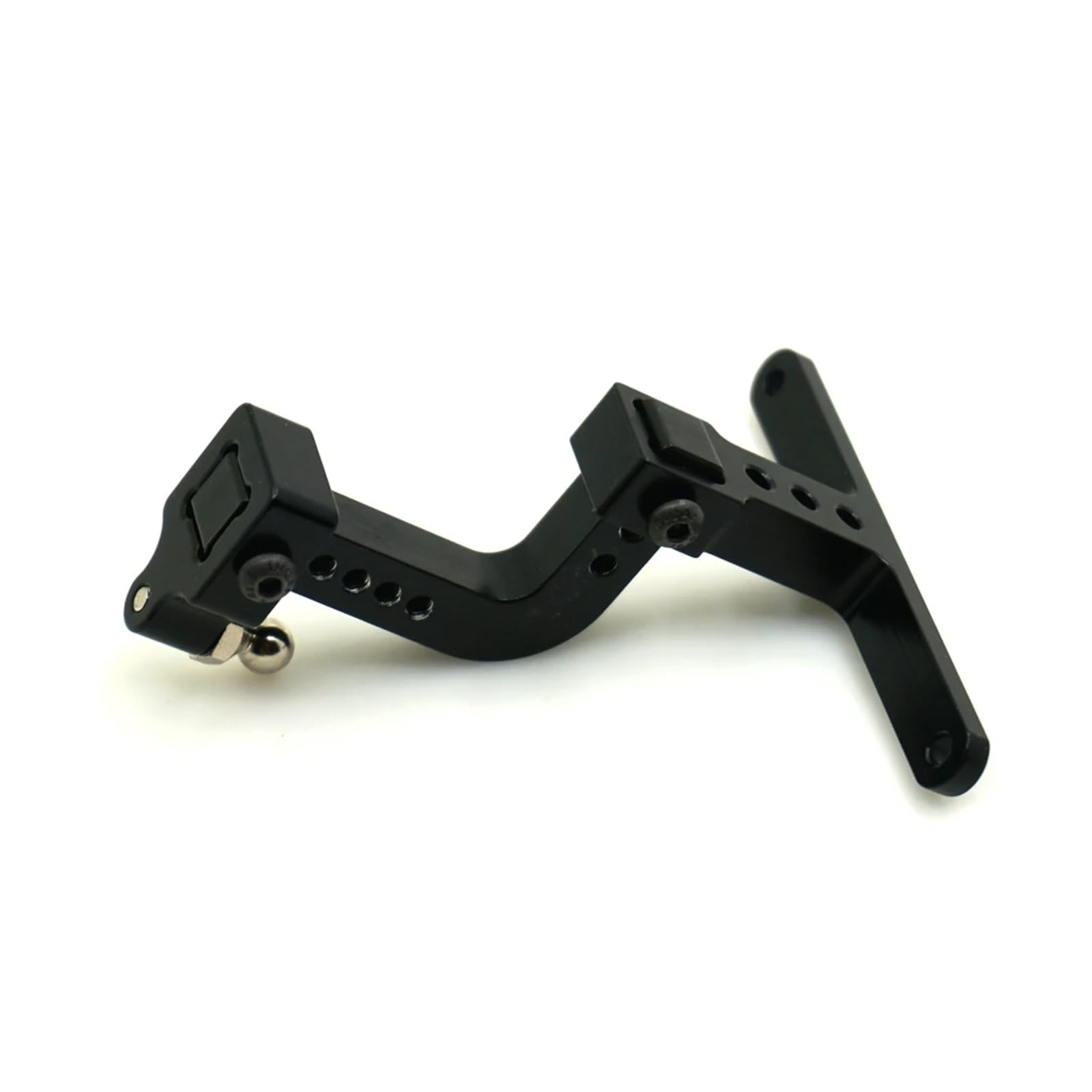 Anhängerkupplungen und Zubehör, CNC Metall Anhänger Haken Einstellbare Anhängerkupplung Empfänger Abschlepphaken for 1/10 RC Crawler Auto Für Wohnmobile, SUVs, Geländefahrzeuge und LKWs von VCHICS