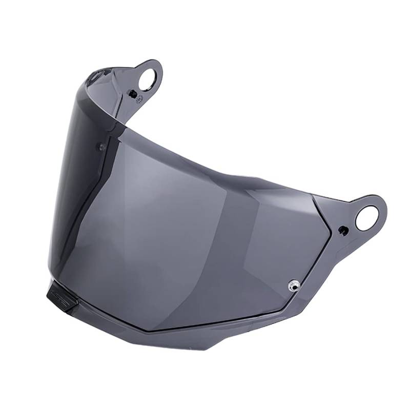 Helm Visier für LS2 MX701,Motorradhelm Visier,Motorrad Windschutz Helm Objektiv Visier,Vollgesichts Helmlinsenvisier Motorradhelm Zubehör (Schwarz) von VCOROS