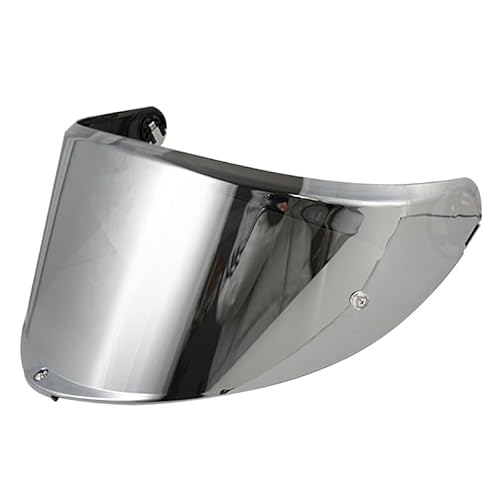 Helmvisier für AGV K6/K6s,Motorradhelm Visier,Motorrad Windschutzscheibe Helm Visier passen,Helmlinsenvisier Vollgesichtsanpassung (Chrom Silber) von VCOROS