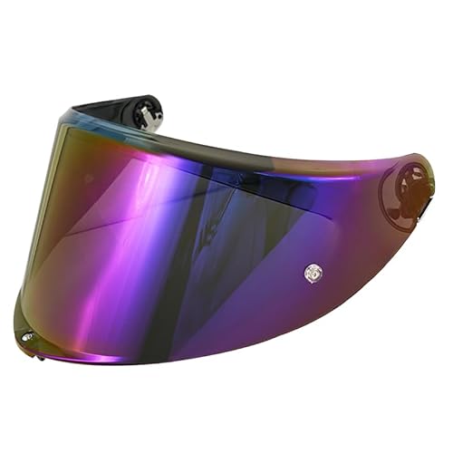 Helmvisier für AGV K6/K6s,Motorradhelm Visier,Motorrad Windschutzscheibe Helm Visier passen,Helmlinsenvisier Vollgesichtsanpassung (Regenbogen) von VCOROS