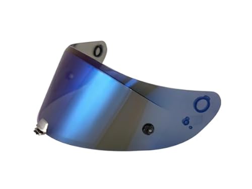 Helmvisier für RPHA-11/RPHA-70/HJ-26,Motorrad Windschutz Helm Objektiv Visier Vollgesichts,Motorradhelm Zubehör Ersatz (Chrom Blau) von VCOROS