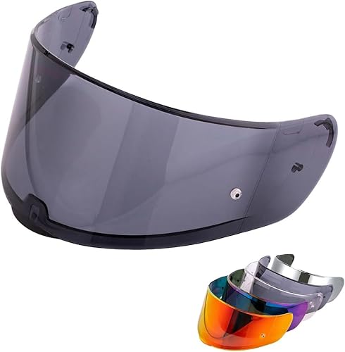 Motorradhelm Visier für SEDICI Strada II/Strada 3/Vector,Motorrad Wind Schild Helm Objektiv Visier,Integralhelm Motorradhelm Zubehör,Helmvisier für LS2 FF397 FF801(Schwarz) von VCOROS