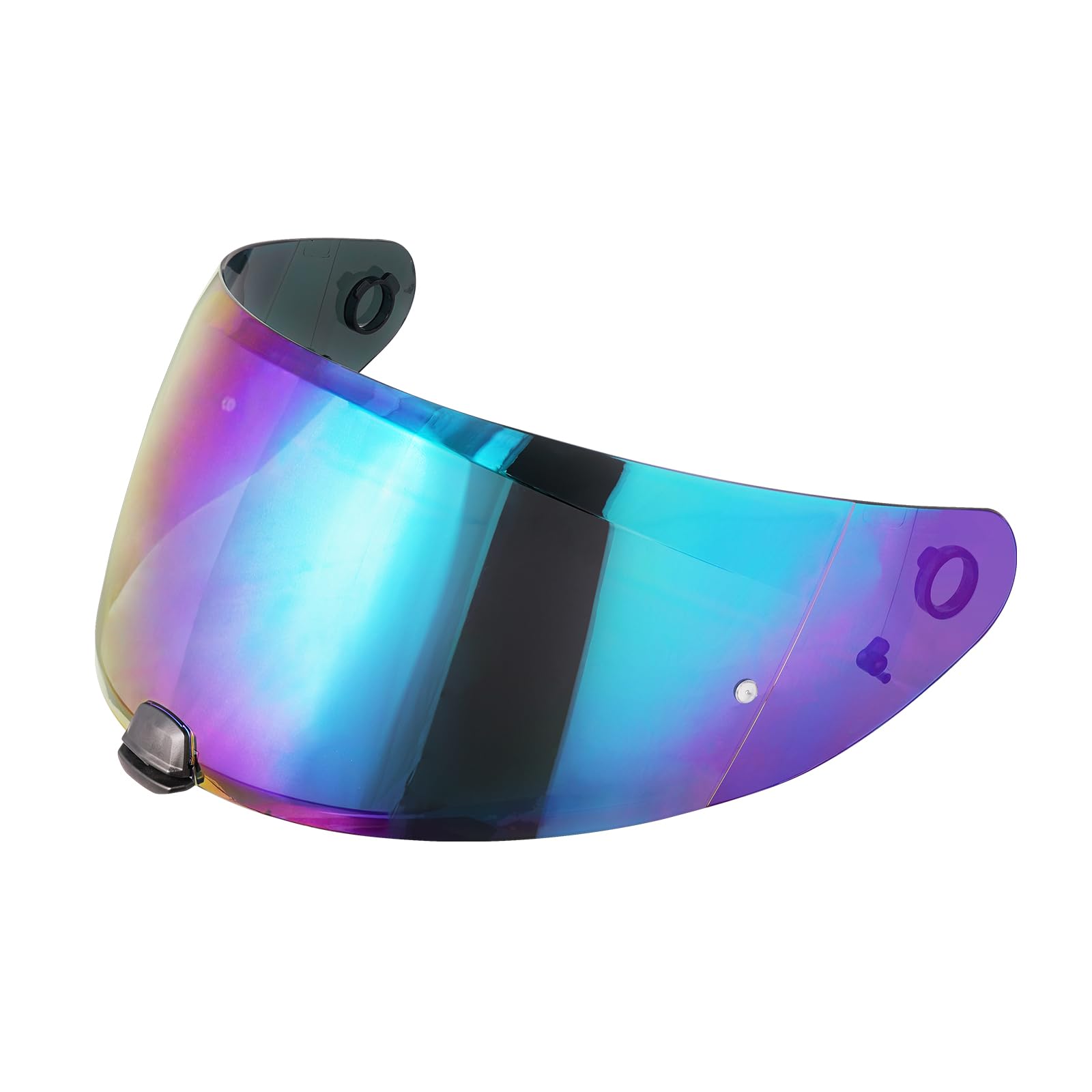 Visier Helm für Hjc i70 i10 HJ-31,Motorradhelm Visier,Motorrad Windschutz Helm Objektiv Visier,Vollgesichts Helmlinsenvisier Motorradhelm Zube (Regenbogen) von VCOROS