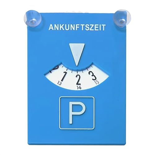 VCTparts Blauwe Kaart Parkeerschijf/Parkeerkaart met Zuignap voor aan het Raam von VCTparts