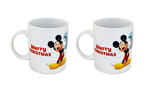 2X Disney Mickey Mouse Becher Weihnachten Kaffebecher Porzellan von VDP