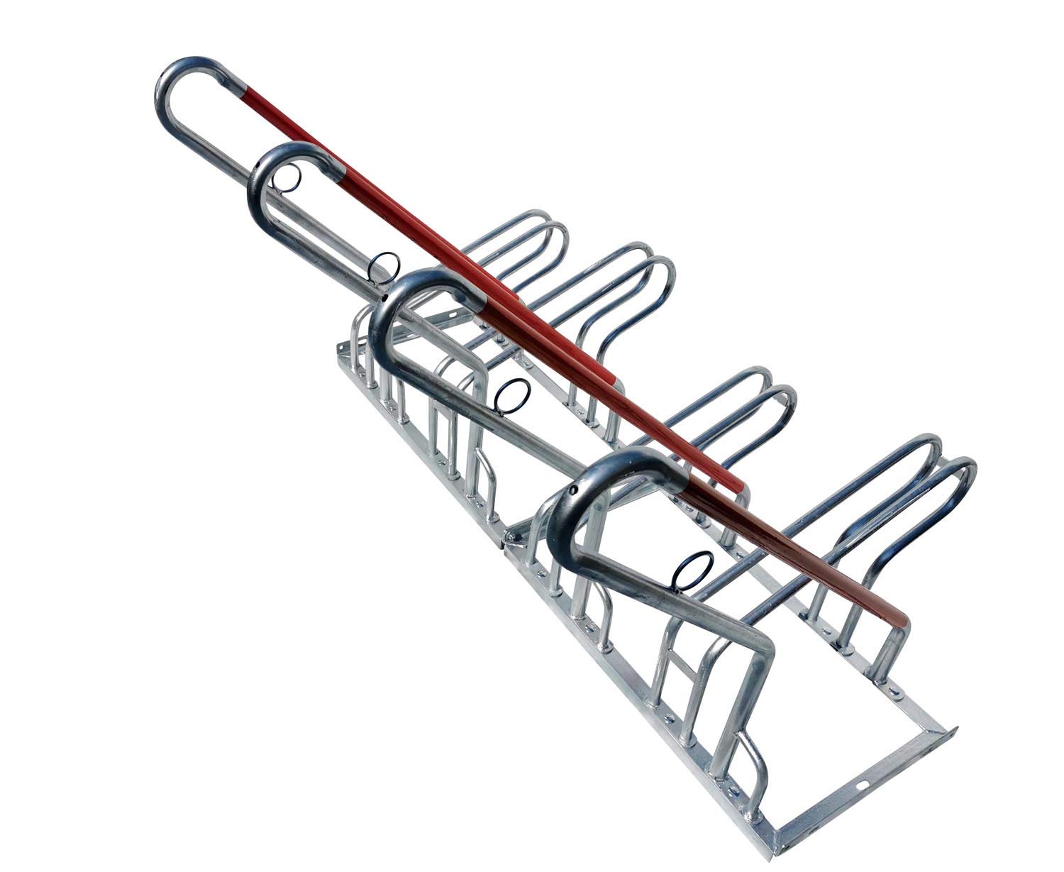 2X 4er Fahrradständer Reihenparker Anlehnparker Anlehnbügel B-Ware mit Diebstahlsicherung von VDP