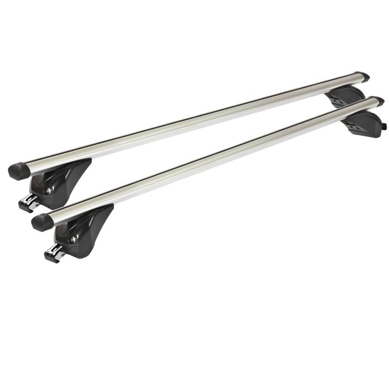 Dachgepäckträger Auto - Dachträger Universal VDP King 1 | Auto Dachträger geschlossene Reling | Dachträger für Reling abschließbar | Aluminium Grundträger Dachreling bis 75kg - 112 cm Länge von VDP