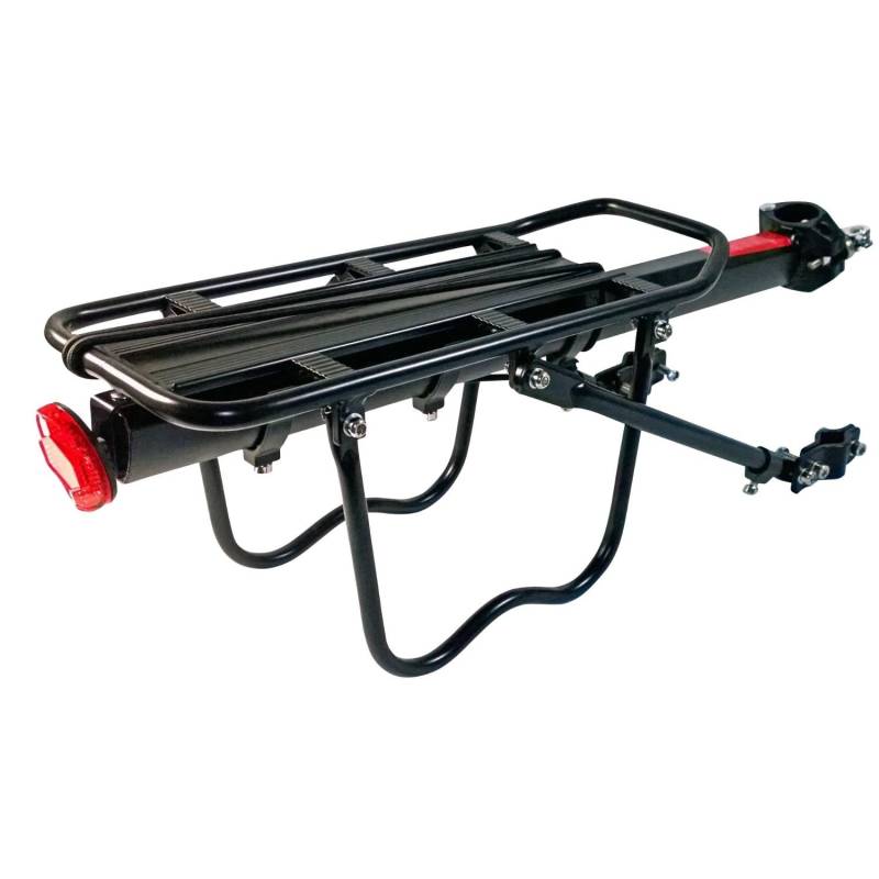 Gepäckträger Mountainbike - MTB Gepäckträger hinten - universal Fahrradgepäckträger - Cargo Rack - verstellbar - für Sattelstütze - 50kg belastbar - Red Loon Fahrrad Gepäckträger für 24-29"- Aluminium von VDP