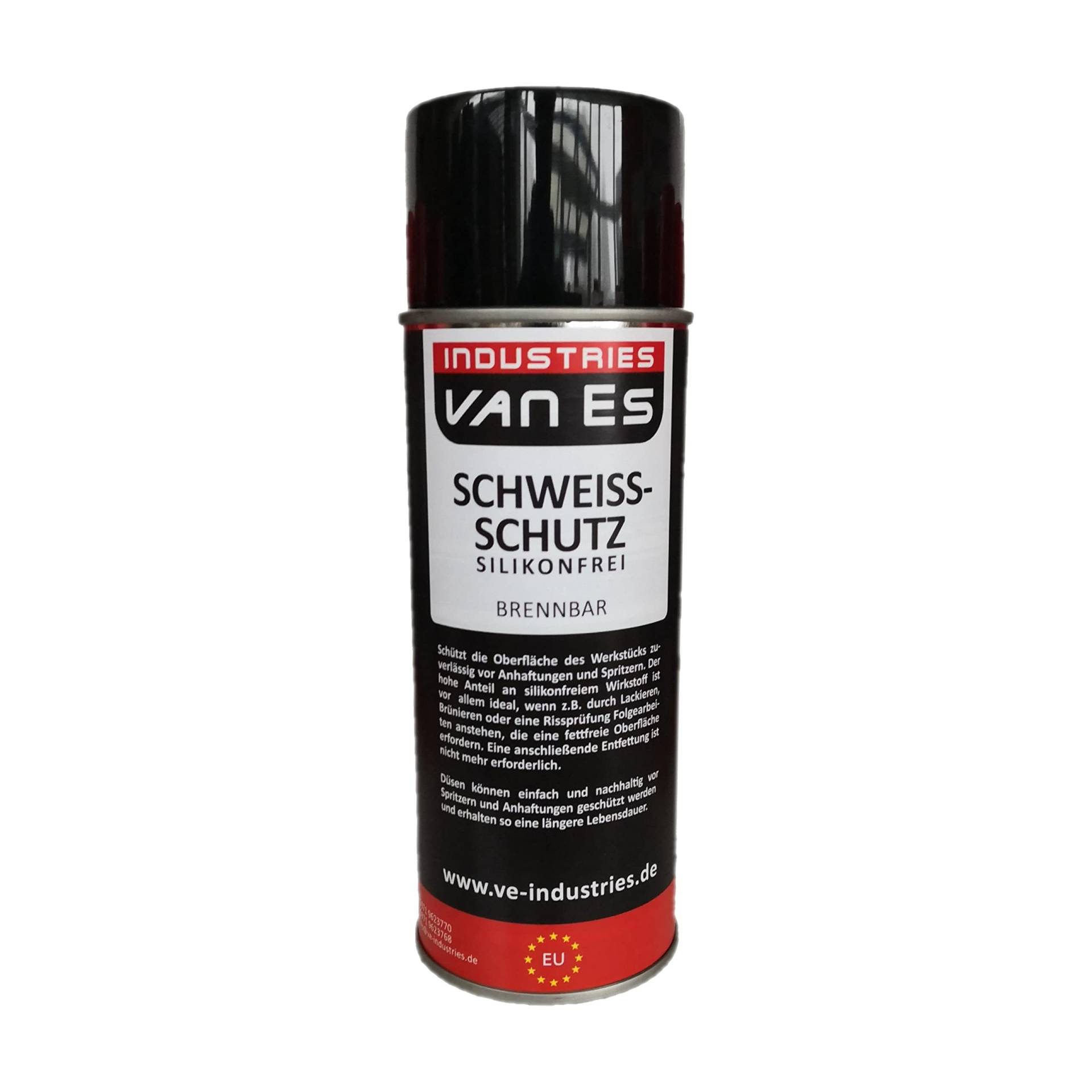 VE-INDUSTRIES Schweißschutz-Spray 400ml Schweiß-Trennspray Trennmittel Pistolenspray Düsenschutz silikonfrei MAG von VE-INDUSTRIES