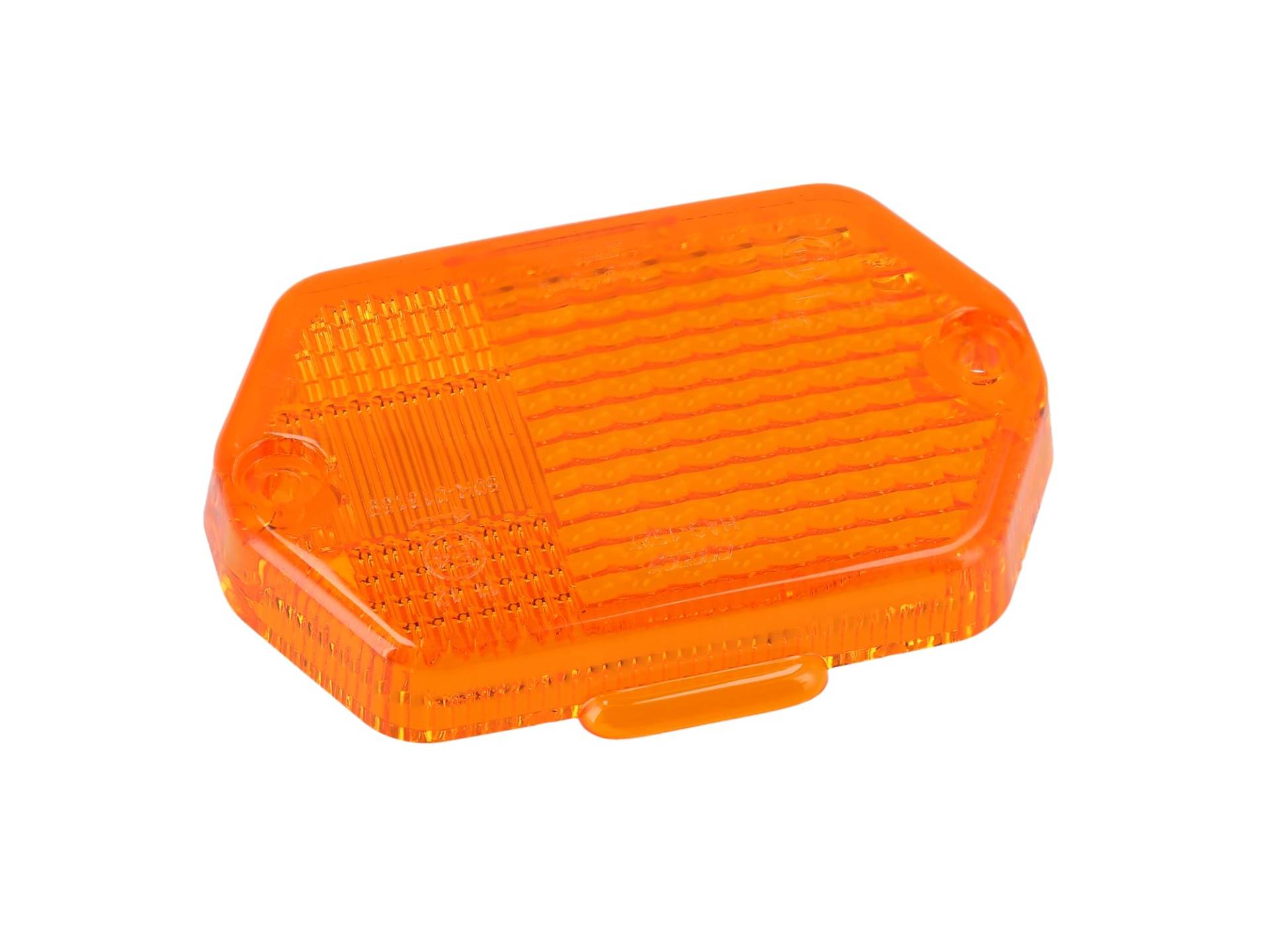 Blinkerkappe 6-eckig, orange inkl. Gummidichtring + Schrauben - Simson S50, S51, S70, SR50, SR80 - MZ ETZ, TS von VEBCO