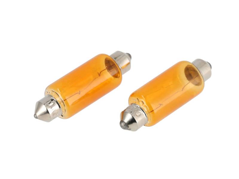 Set: 2x Soffitte 6V 18W orange, 15x44mm von AKF von VEBCO