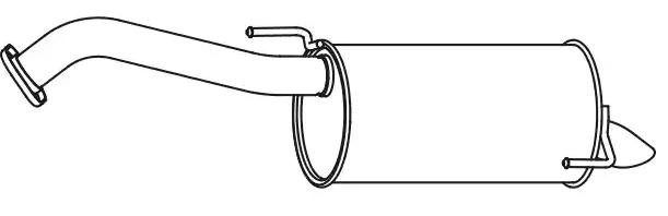 VEGAZ Endschalldämpfer NISSAN DS-381 201009U20A Endtopf,Auspuff Endtopf,Nachschalldämpfer,ESD von VEGAZ