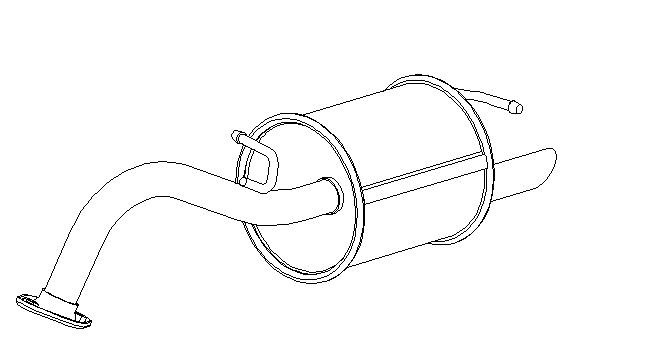 VEGAZ Endschalldämpfer TOYOTA TS-337 1743040051,1743040050 Endtopf,Auspuff Endtopf,Nachschalldämpfer,ESD von VEGAZ