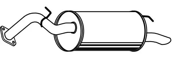 VEGAZ Endschalldämpfer TOYOTA TS-493 174300Q050 Endtopf,Auspuff Endtopf,Nachschalldämpfer,ESD von VEGAZ