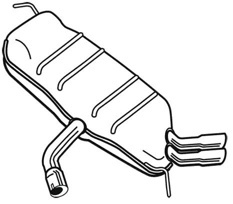 VEGAZ Endschalldämpfer VW VS-503 5K6253609M,5K6253609S,5K6253609E Endtopf,Auspuff Endtopf,Nachschalldämpfer,ESD 5K6253609F von VEGAZ