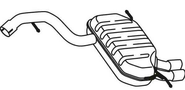 VEGAZ Endschalldämpfer VW VS-587 5N0253609C,5N0253609AG,5N0253609AM Endtopf,Auspuff Endtopf,Nachschalldämpfer,ESD von VEGAZ