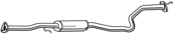 VEGAZ Mittelschalldämpfer HONDA HOS-147 18220S04E91 MSD von VEGAZ