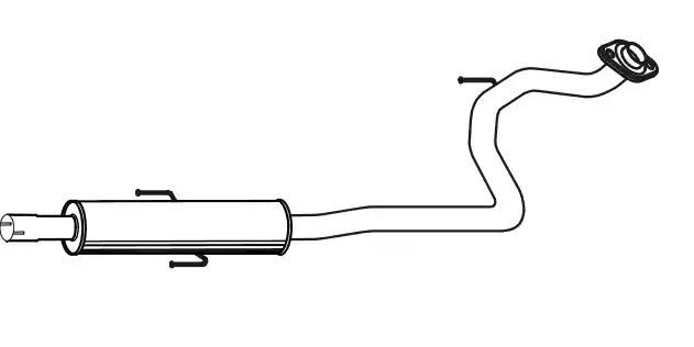 VEGAZ Mittelschalldämpfer TOYOTA TS-393 174100J050,174100Y010 MSD von VEGAZ