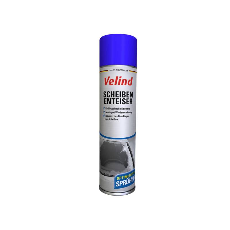 VELIND Aerosol Scheibenenteiser Spray zum Enteisen von Autoscheiben, Enteiserspray, Enteiser Spray enteist im Winter Scheiben, Spiegel und Scheinwerfer, 400ml Spraydose von Velind