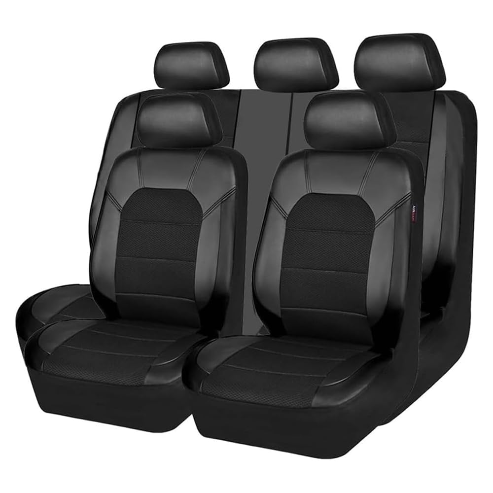 9Pcs Auto Sitzbezüge Sets,für INFINITI Q60 2016. PU-Leder-Sitzbezüge für Vorder- und Rücksitze, komplette Sets,C von VELOMY