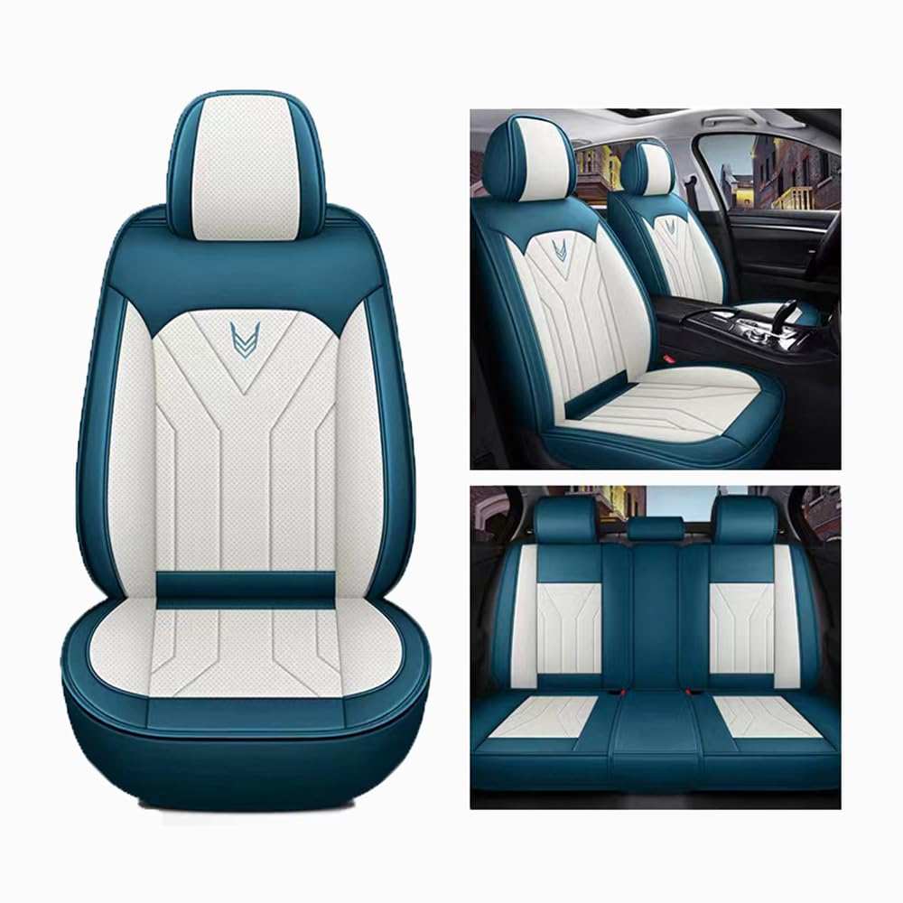 Auto Sitzbezüge Sets,für Peugeot 3008. Leder Vorder-/Rücksitzbezug Komplettsets Komplettumrandung Wasserdicht, Atmungsaktiv,B von VELOMY