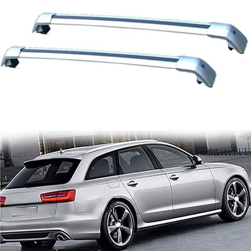 2 Stück Auto Dachträger, für Audi A6 Avant 4G5, 4GD, C7 2011-2018 Querträger Gepäck Cargo Top Dachgepäckträger Auto Dachgepäckablage Zubehör,C von VELUNE