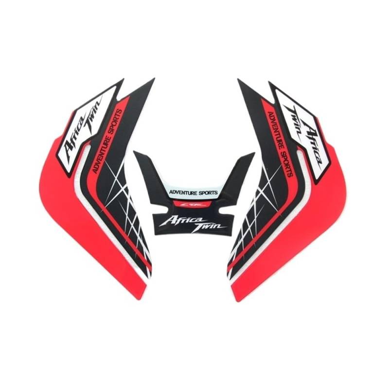 Motorrad Aufkleber Tankschutz Für CRF1000L CRF 1000L CRF1000 L Africa Twin 2014-2019 Motorrad Tank Pad Schutz Aufkleber Fisch Knochen Aufkleber 2 Farbe von VENHIRL