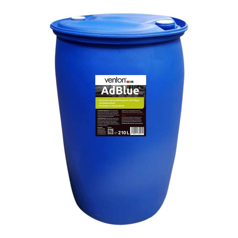 VENTON enespa AdBlue® 210 Liter Drum Fass Hochreine Harnstofflösung für SCR Abgasreduktion | ISO 22241 | DIN 70070 (1) von VENTON