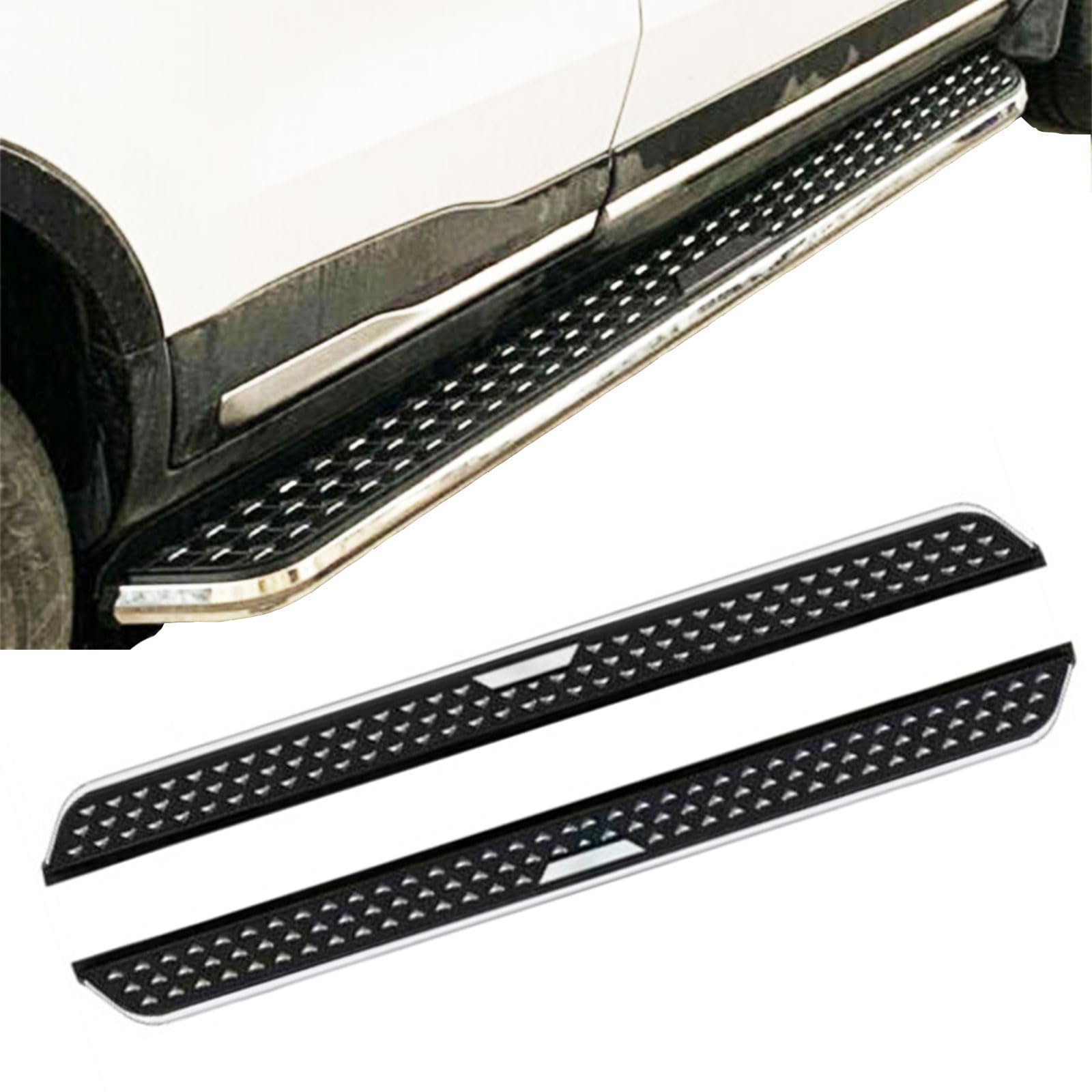 Trittbrett Side Step Nerf Bar Pedal Protector für Toyota Sequoia 2023 2024 2025 Seitenpedal Rail Board von VERBANA