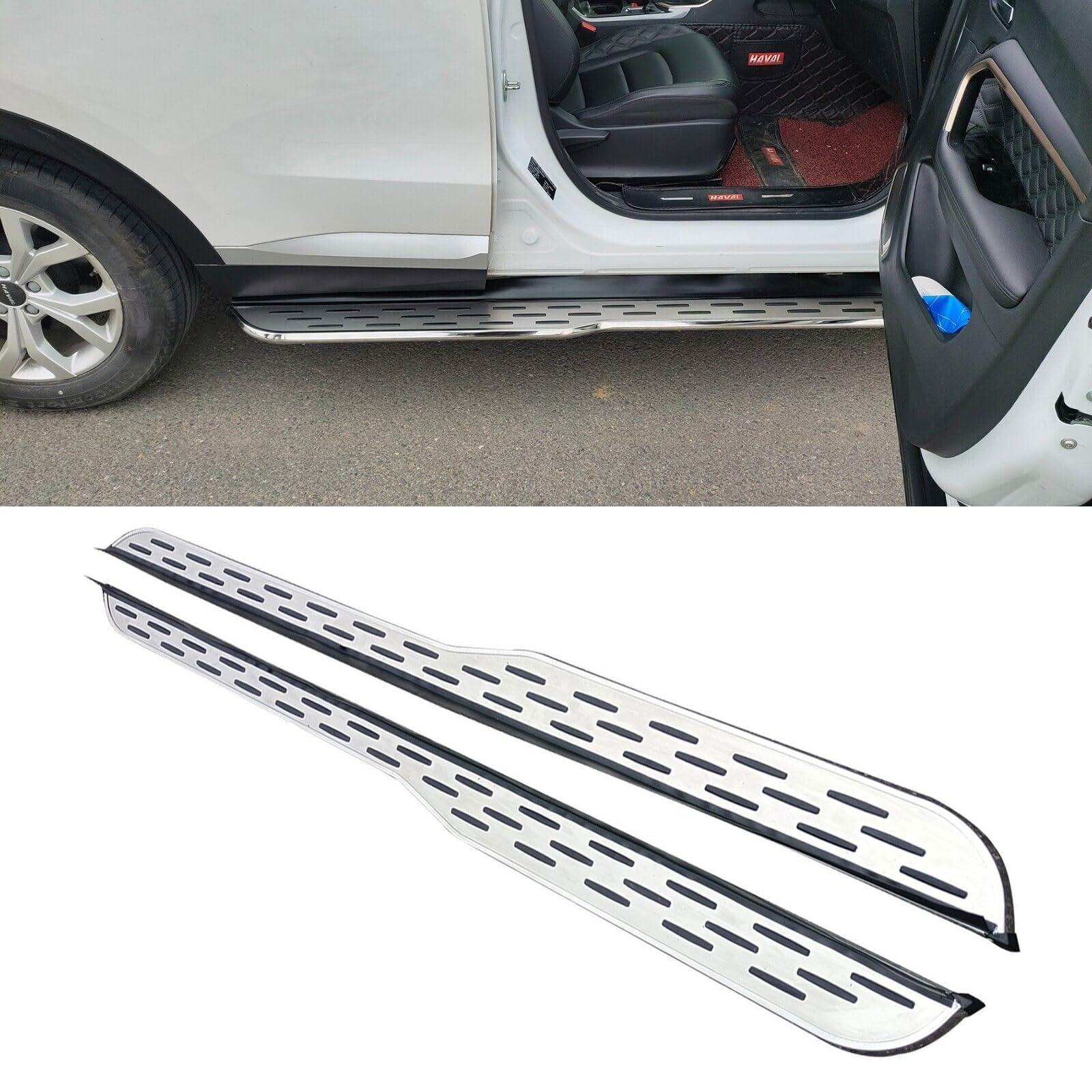 Trittbrett Side Step Nerf Bar Pedal Protector für Volkswagen Tiguan 2025 Side Pedal Rail Board von VERBANA