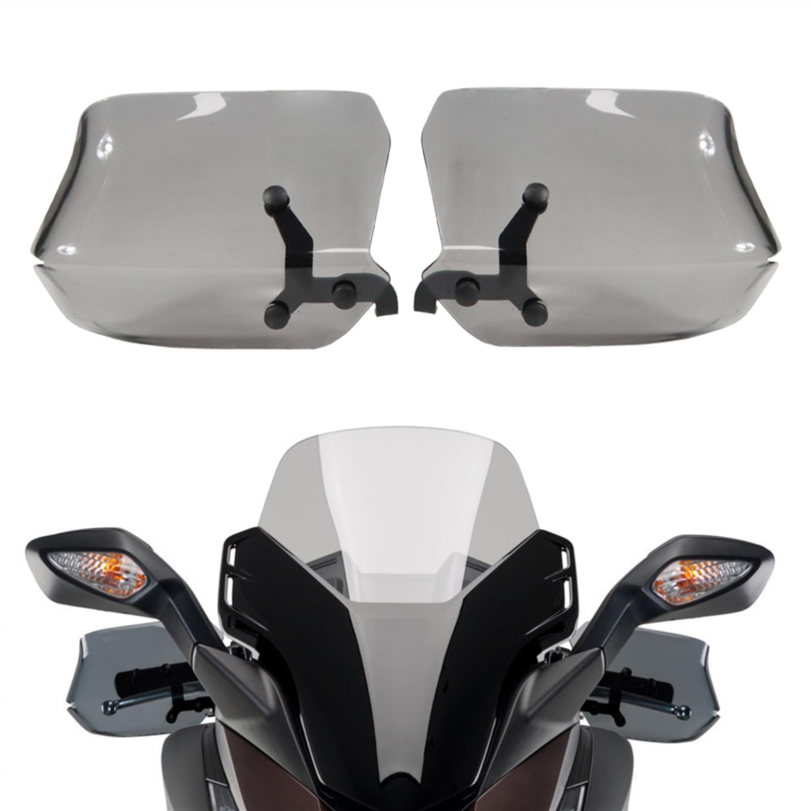 Motorrad Handprotektoren Schild Für H&onda Forza 350 300 Forza125 NSS350 Hand Schutzfolie Windschutzscheibe Zubehör (Color : Grey) von VERDDE