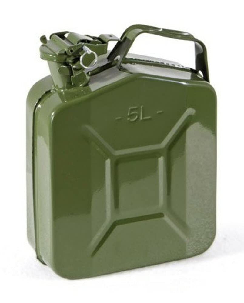 VERDELOOK Benzinkanister aus Metall, grün, 5 Liter, zugelassen von VERDELOOK