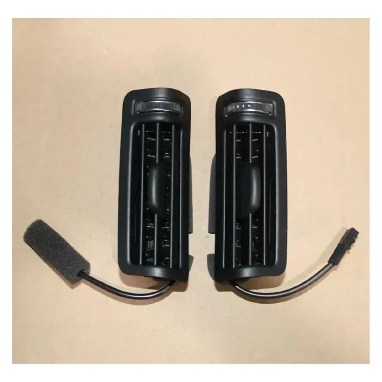 AC Air Vent Outlet Grille Für A6 C8 A7 Q8 2019 2020 2021 2022 2023 2024 Auto Klimaanlage Outlet Klimaanlage OBEREN B-Säule Vents 4KD819209 Auto-Lüftungsgitter(Black a pair) von VETJMUA