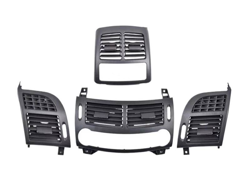 AC Air Vent Outlet Grille Für Benz E-Klasse E320 E500 E550 2003-2008 Auto W211 Klimaanlage Entlüftungsgitter Abdeckung Komplettes Set Auto-Lüftungsgitter(Dark Gray A et) von VETJMUA