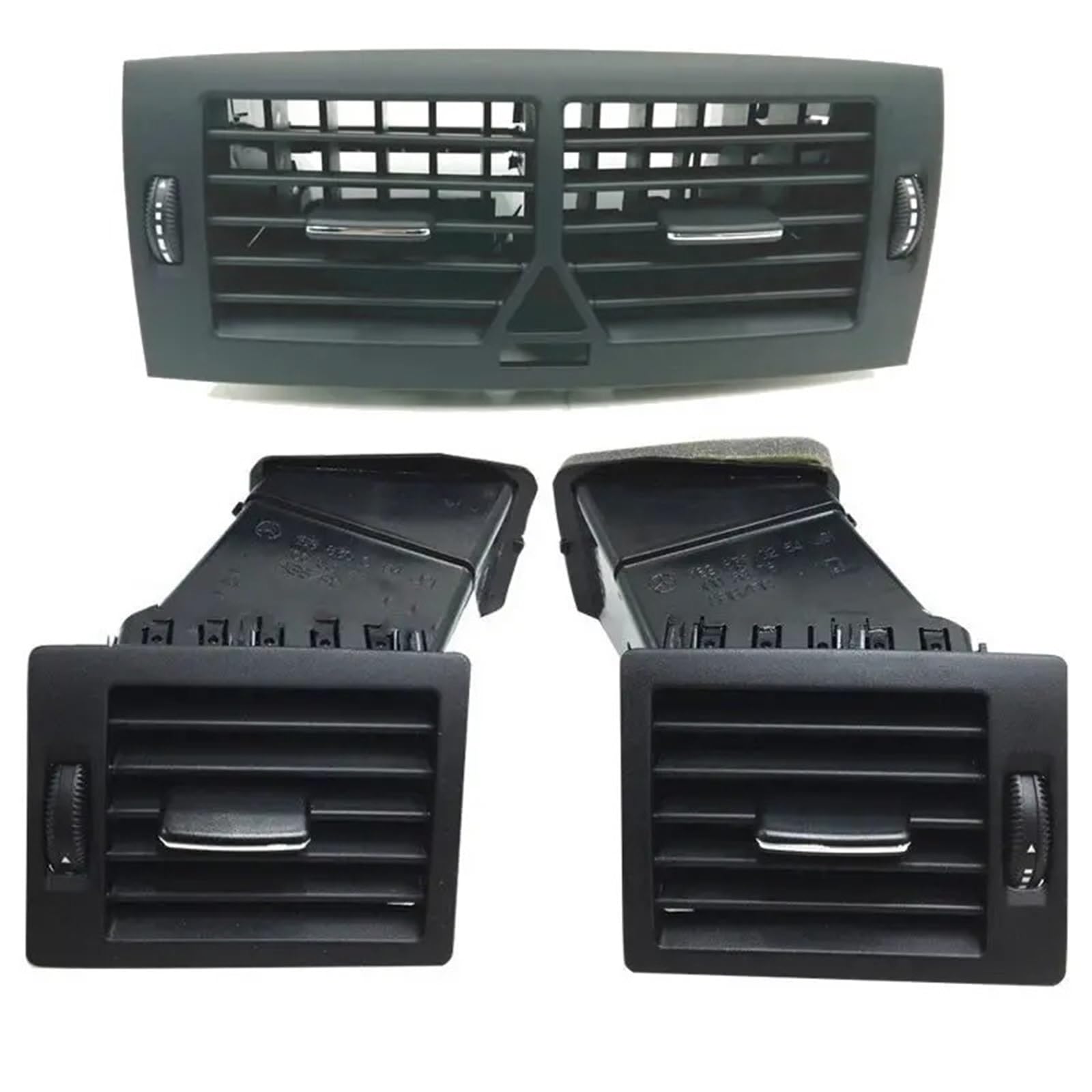 AC Air Vent Outlet Grille Für Benz W166 W164 W211 W245 W251 R280 B180 B200 B300 Frontkonsole Vollchrom Zentralklimaanlage AC Vent Grille Auto-Lüftungsgitter(Full set) von VETJMUA