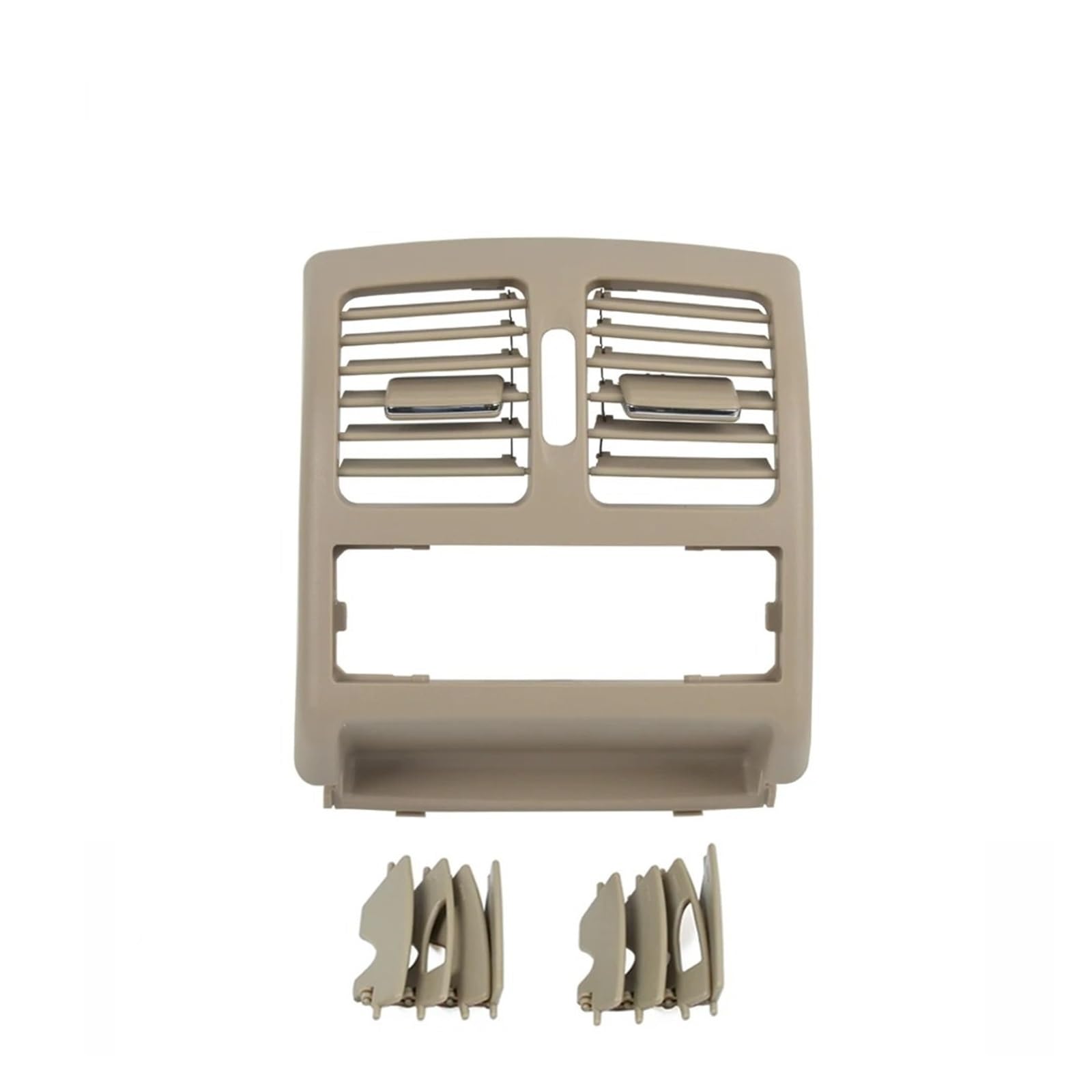 AC Air Vent Outlet Grille Für Benz W204 C-Klasse W207 E-Klasse 2007–2016, Klimaanlage Hinten, Entlüftungsgitter, Abdeckung, 1 Set, 2048300354 Auto-Lüftungsgitter(High-end Beige) von VETJMUA