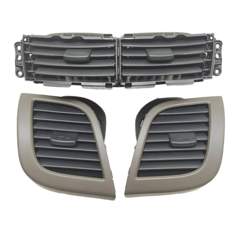 AC Air Vent Outlet Grille Für Hyundai Für Verna Für Solaris Center Luftkanal Entlüftungsdüse Auto Klimaanlage Auslassventile Klimaanlage Düse Auto-Lüftungsgitter(Beige gray set) von VETJMUA