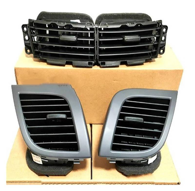 AC Air Vent Outlet Grille Für Hyundai Für Verna Für Solaris Center Luftkanal Entlüftungsdüse Auto Klimaanlage Auslassventile Klimaanlage Düse Auto-Lüftungsgitter(Black set) von VETJMUA