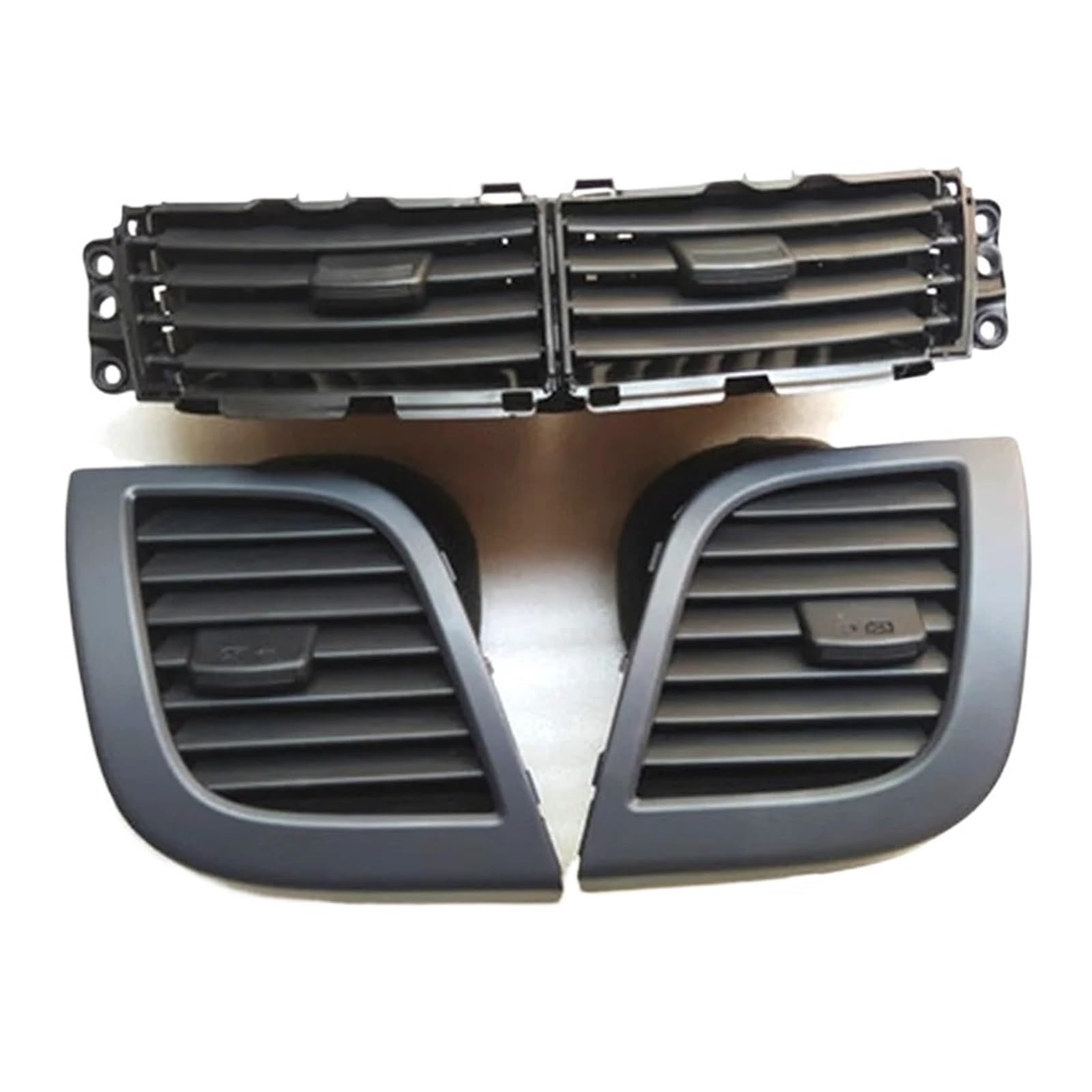 AC Air Vent Outlet Grille Für Hyundai Für Verna Für Solaris Center Luftkanal Entlüftungsdüse Auto Klimaanlage Auslassventile Klimaanlage Düse Auto-Lüftungsgitter(Dark grey set) von VETJMUA