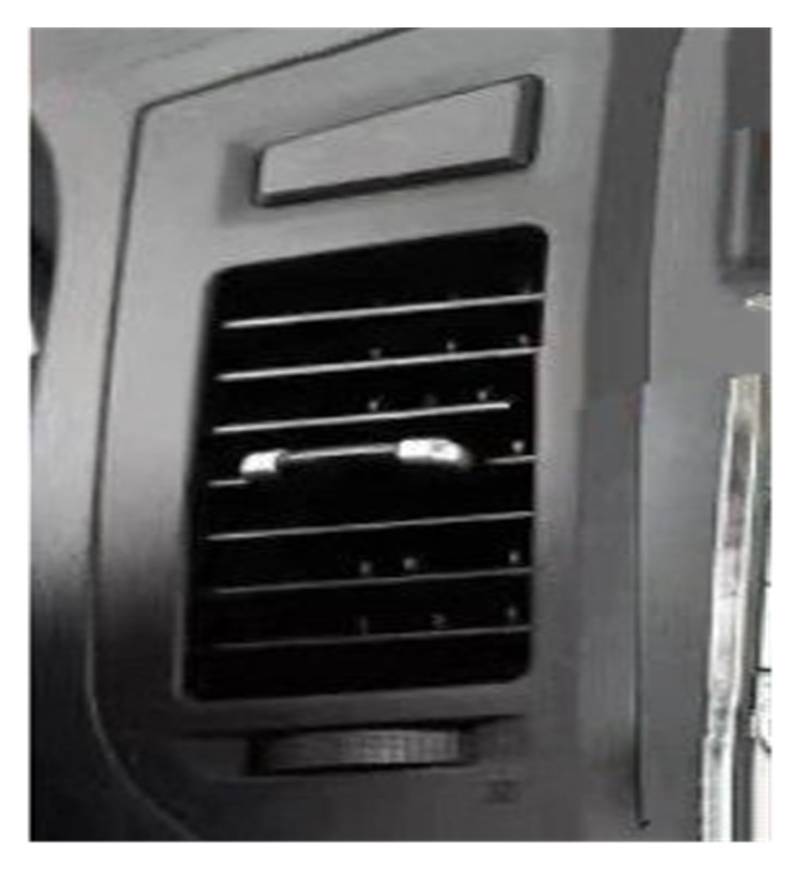 AC Air Vent Outlet Grille Für Mitsubishi Für Pajero Für Montero V87 93V V95 V97 V98 2007-2022 Armaturenbrett Klimaanlage Luftauslass 1 Stück Auto-Lüftungsgitter(Middle Left Black) von VETJMUA