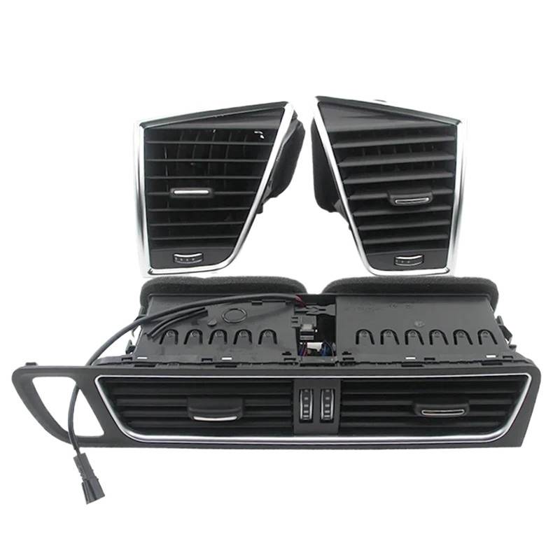 AC Air Vent Outlet Grille Für Q5 2009 2010 2011 2012 2013 2014 2015 2016 2017 2018 LHD Front Panel Dash Jalousie Klimaanlage Vent A/C Outlet Auto-Lüftungsgitter(3 pieces) von VETJMUA